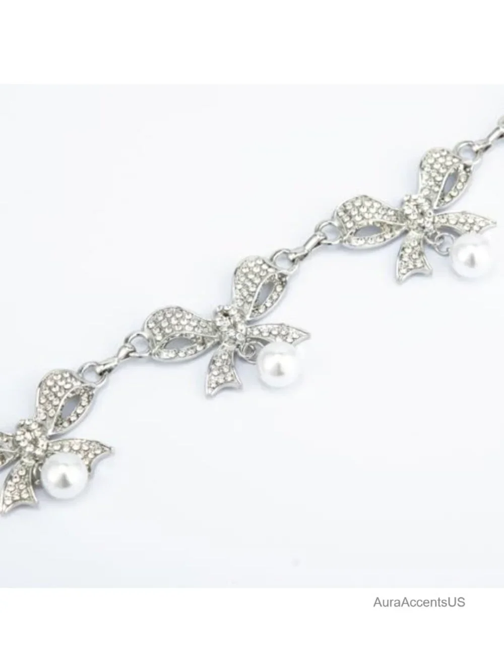 Vintage PU Leather Western Chain Belt with Diamond Rhinestone